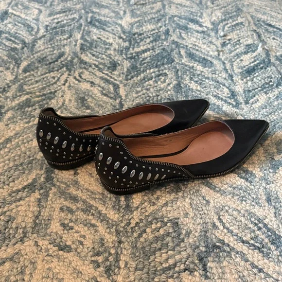 Rachel Zoe Black Studded Flats - Picture 2 of 4